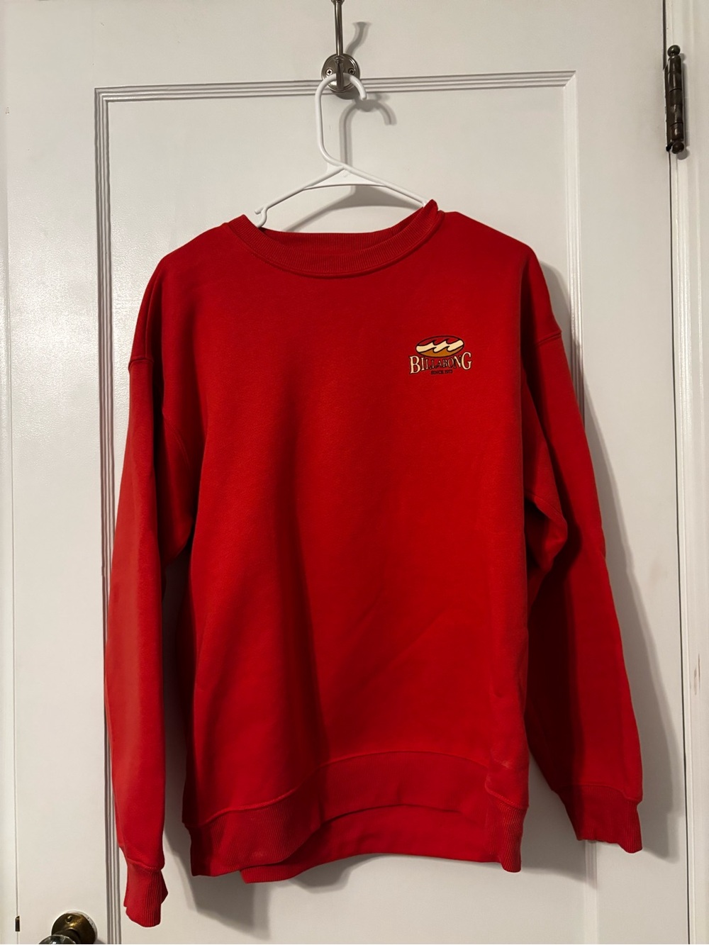 Billabong Women's Bright Red V-Neck Sweater